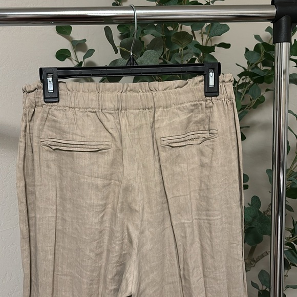 Tan linen pants - Picture 3 of 4